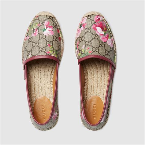 gg bloom side sandal gucci|gucci espadrilles blooms.